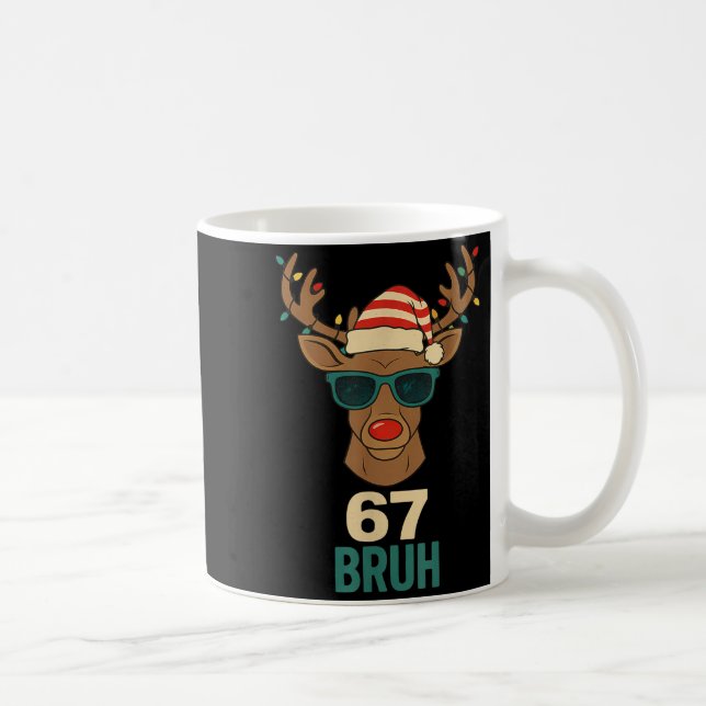 Taza De Café Christmas 67 Meme Design Funny Six Seven Hands 6 7 (Derecha)