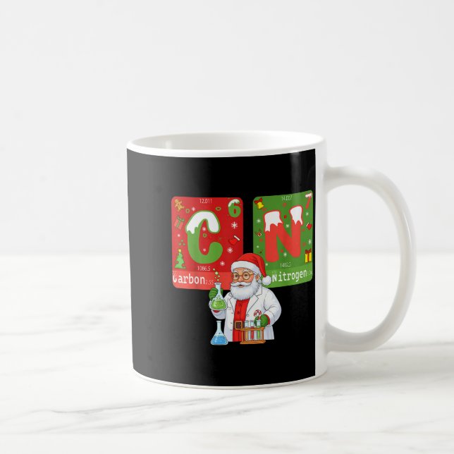 Taza De Café Christmas 67 Meme Science Chemistry Humor Periodic (Derecha)