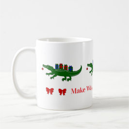 Taza De Café Christmas Alligator Mug