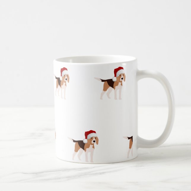 Taza De Café Christmas Beagle Mug (Derecha)