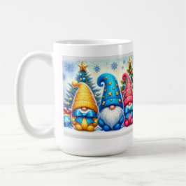 Taza De Café Christmas Bow Gnomes