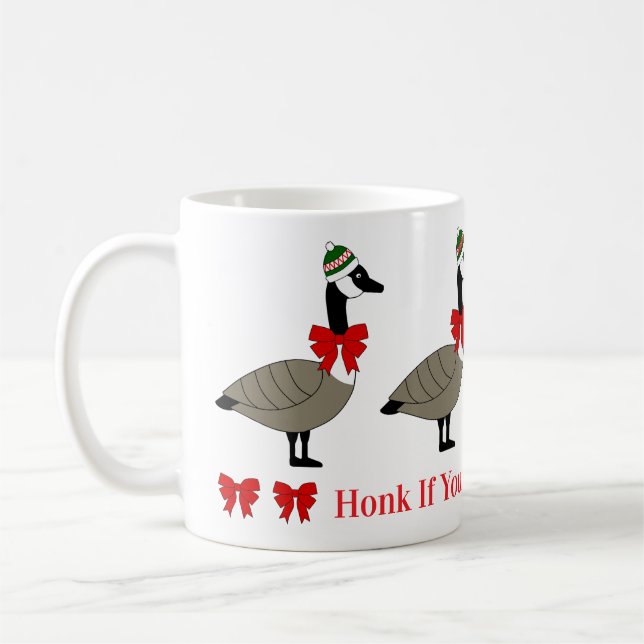 Taza De Café Christmas Canadian Geese Mug (Izquierda)
