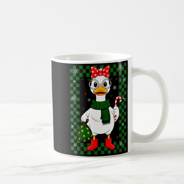 Taza De Café Christmas Candy Cane Goose Matching Couple Xmas Bo (Derecha)