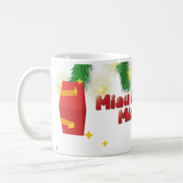Taza De Café Christmas Cat Miau