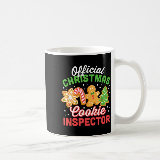 Taza De Café Christmas Cookie Inspector Dad  (Derecha)