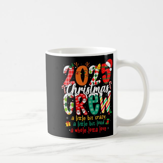 Taza De Café Christmas Crew 2025 Family Christmas Xmas Pajamas  (Derecha)