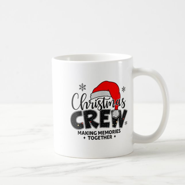 Taza De Café Christmas Crew Xmas Lights Family Matching Pajamas (Derecha)