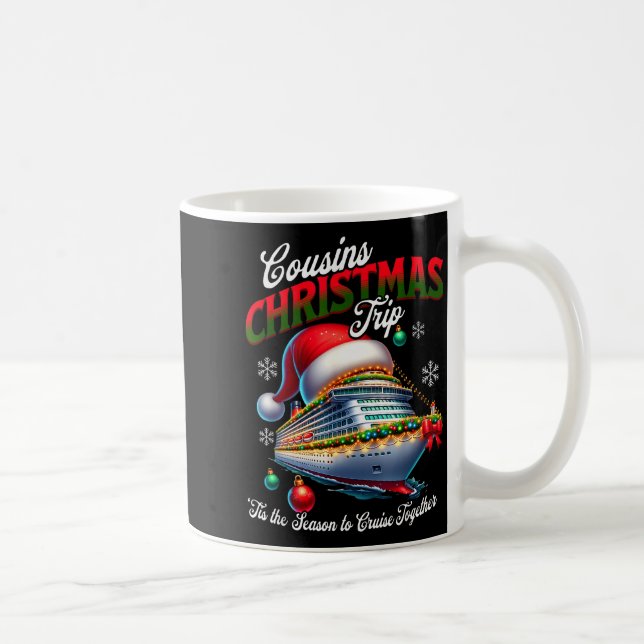 Taza De Café Christmas Cruise Ship Matching Cousins Trip Holida (Derecha)