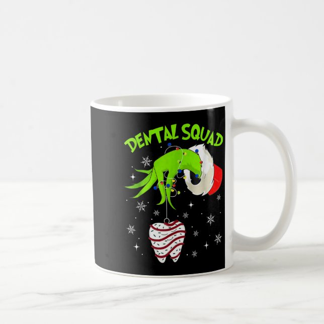 Taza De Café Christmas Dental Squad Cute Dentist Dental Hygieni (Derecha)
