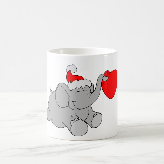 Taza De Café christmas elefante (Centro)