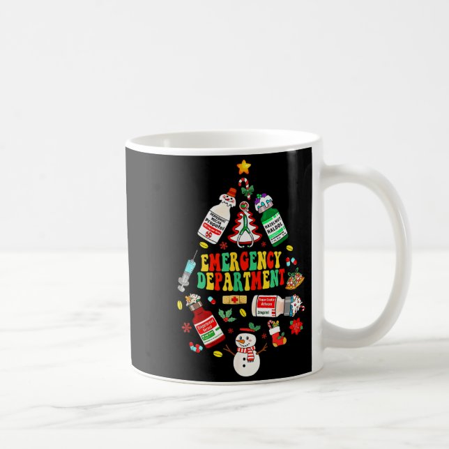 Taza De Café Christmas Emergency Room Er Rn Nurse Department He (Derecha)