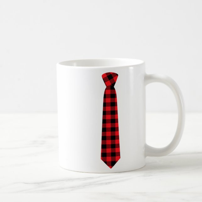 Taza De Café Christmas Gift For Men Dad Family Buffalo Plaid Ch (Derecha)