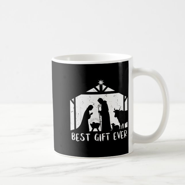 Taza De Café Christmas Gift Jesus Nativity Christian Men Women  (Derecha)