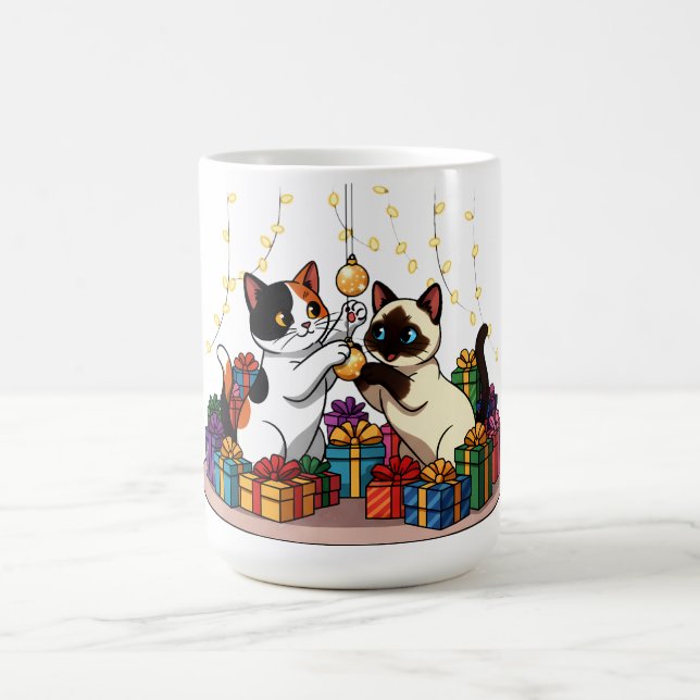 Taza De Café Christmas Gifts & Ornaments Cats (Centro)