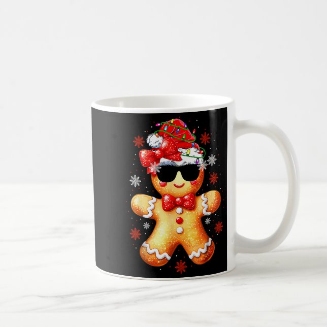 Taza De Café Christmas Gingerbread, Santa, Girls Women Funny Gi (Derecha)