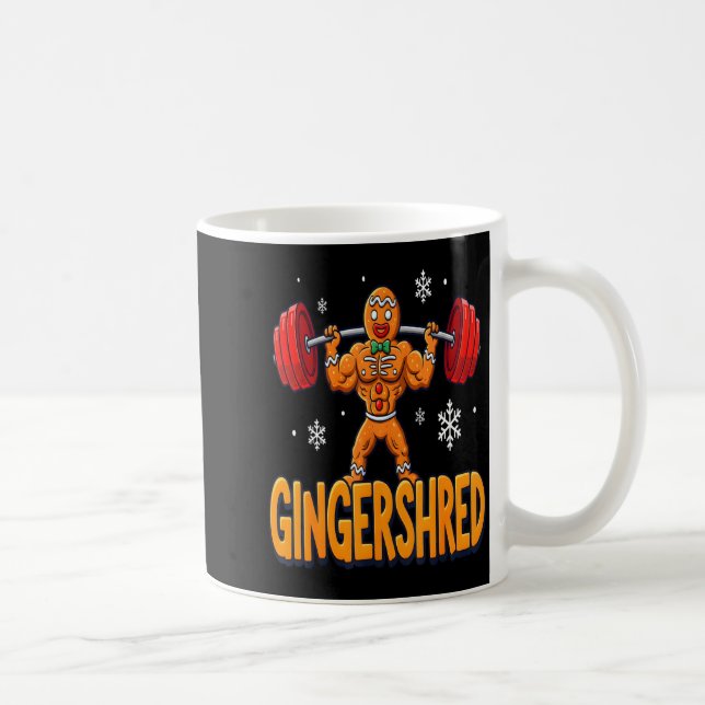 Taza De Café Christmas Gingershred Gym Bodybuilding Funny Ginge (Derecha)