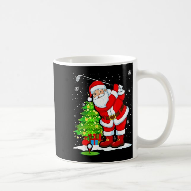 Taza De Café Christmas Golf Santa Golfer Xmas Funny Christmas G (Derecha)