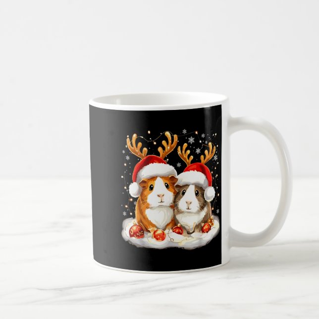 Taza De Café Christmas Guinea G Reindeer Xmas  (Derecha)