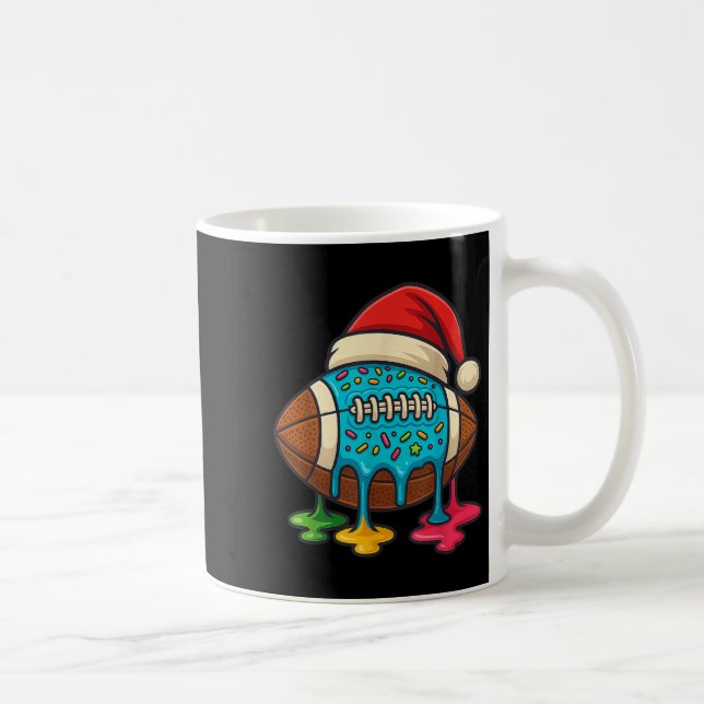 Taza De Café Christmas Ice Cream Drip Boys Football Player Amer (Derecha)