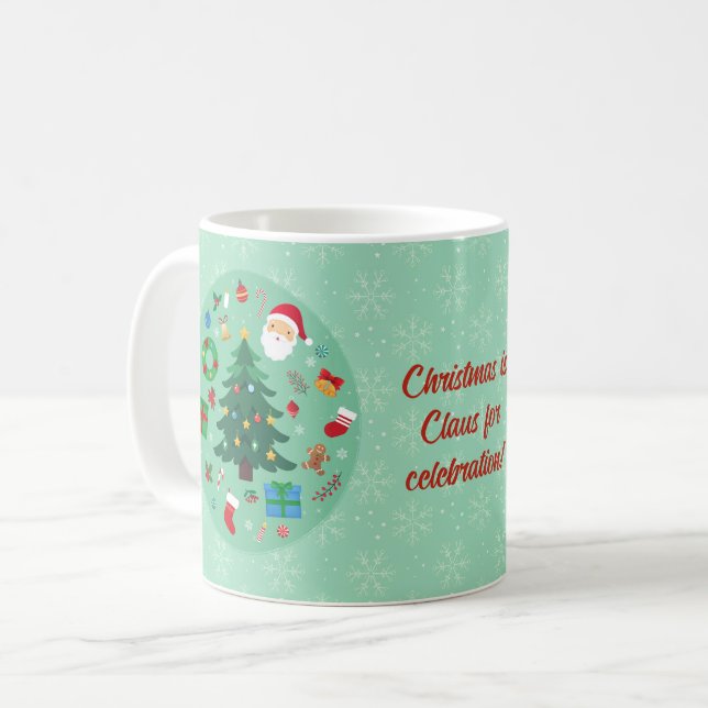 Taza De Café Christmas Illustrations Holiday Party (Anverso izquierdo)