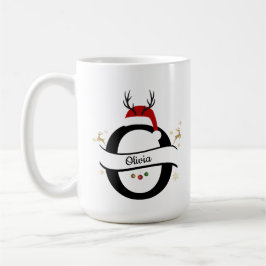 Taza De Café Christmas Letter O Alphabet 