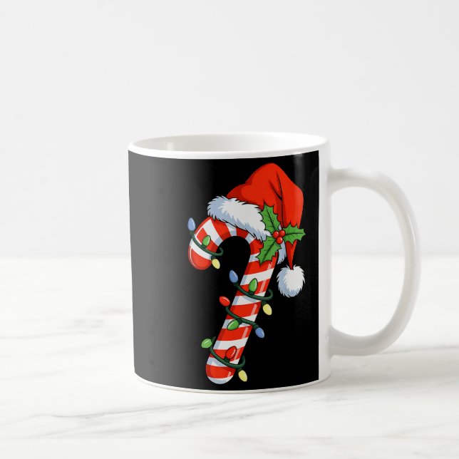 Taza De Café Christmas Light Candy Cane Santa Xmas Kids Toddler (Derecha)