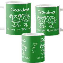 Taza De Café Christmas Love You Grandma Fun Graphic Gift