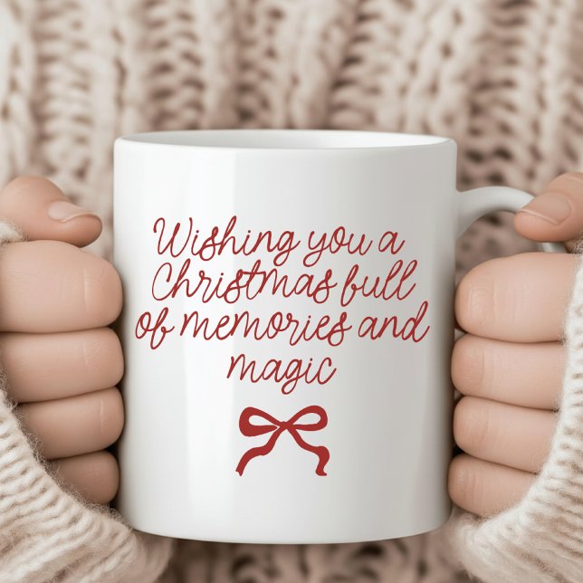 Taza De Café Christmas Magic & Memories Coffee Mug for Moms (christmas mug for teachers, christmas mug for office, christmas gift for her, christmas gift for him)
