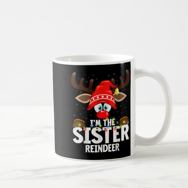 Taza De Café Christmas Matching I'm The Sister Reindeer  (Derecha)