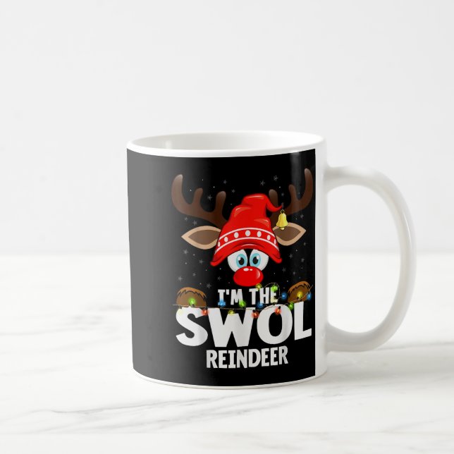Taza De Café Christmas Matching I'm The Swol Reindeer  (Derecha)
