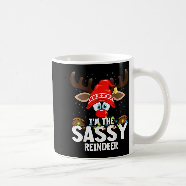 Taza De Café Christmas Matching I'm The Sy Reindeer  (Derecha)