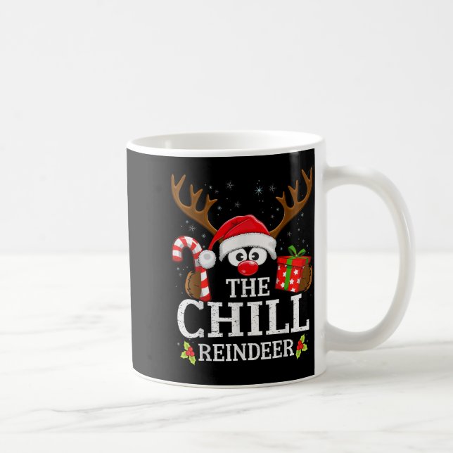 Taza De Café Christmas Matching The Chill Reindeer Family  (Derecha)