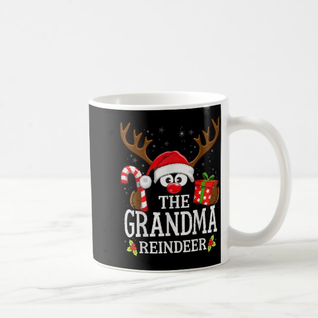 Taza De Café Christmas Matching The Grandma Reindeer Family  (Derecha)