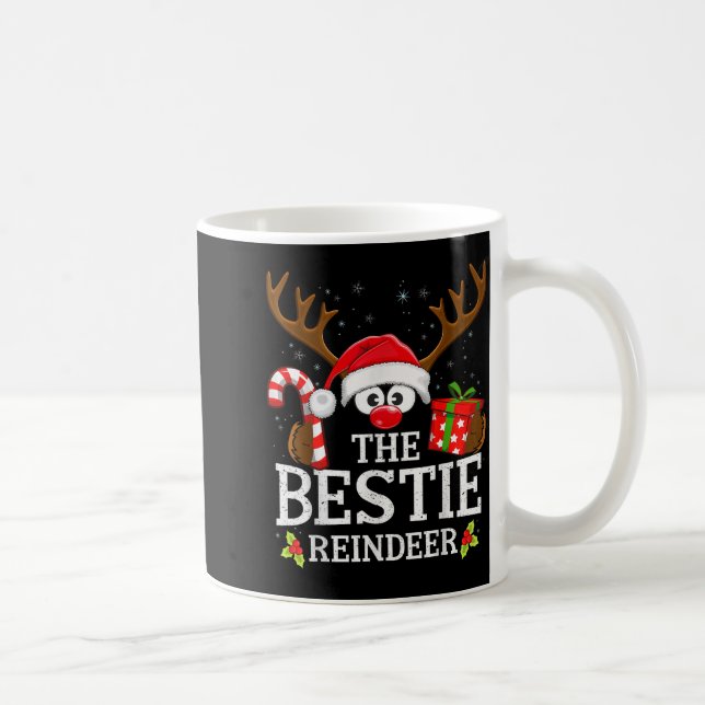 Taza De Café Christmas Matching The Ie Reindeer Family  (Derecha)