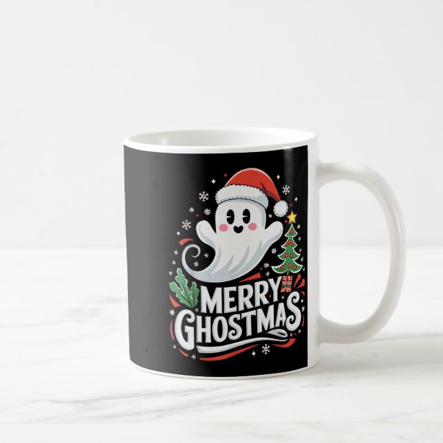 Taza De Café Christmas Merry Ghostmas Santa Srit Xmas Pajamas S (Derecha)
