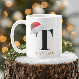 Taza De Café Christmas Monogram Mug