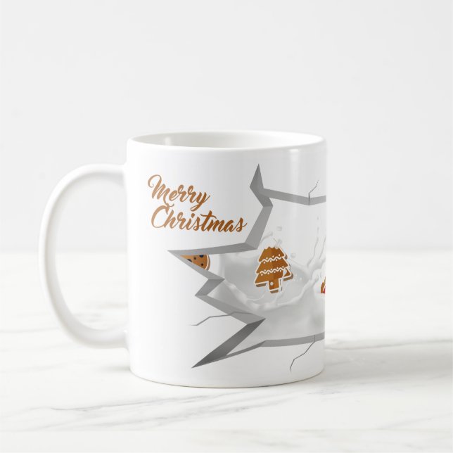 Taza De Café Christmas mug Cookies and Milk (Izquierda)