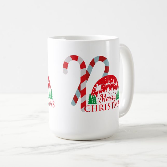 Taza De Café Christmas Mug – Festive Holiday Coffee Cup (Anverso derecho)