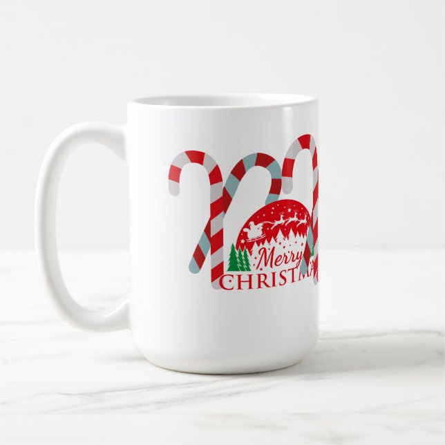 Taza De Café Christmas Mug – Festive Holiday Coffee Cup (Izquierda)
