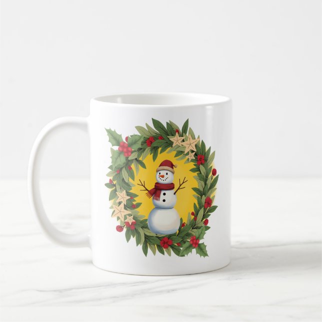Taza De Café Christmas Mug | Snowman (Izquierda)