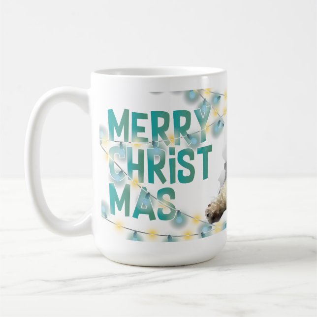 Taza De Café Christmas Mug with Decorative Lights (Izquierda)