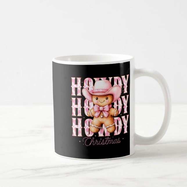 Taza De Café Christmas Nk Gingerbread Cowboy Cowgirl Howdy West (Derecha)
