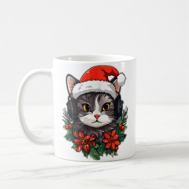 Taza De Café Christmas Party Dj Edm Winter Festival Rave (Izquierda)