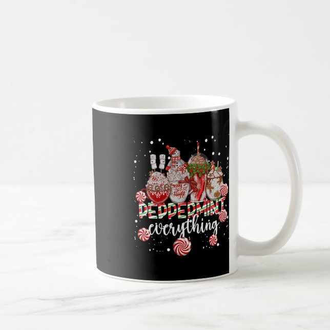 Taza De Café Christmas Peppermint Everything Coffee Chocolate M (Derecha)