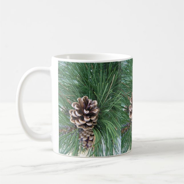 Taza De Café Christmas Pinecone (Izquierda)