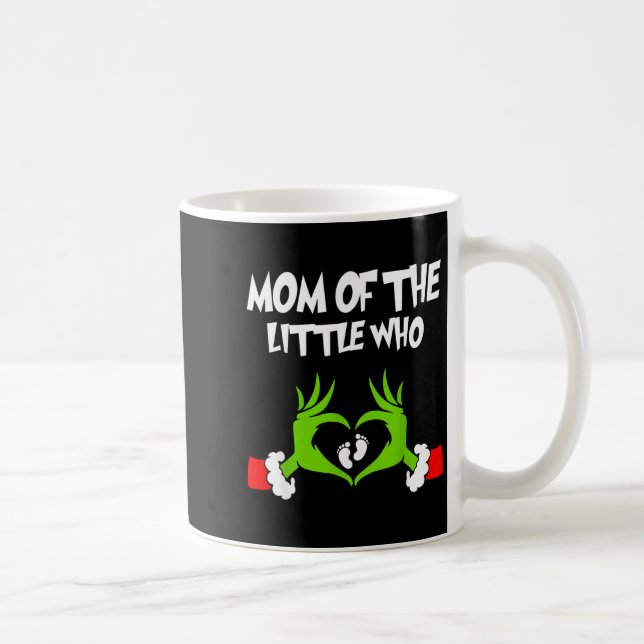 Taza De Café Christmas Pregnancy Announcement Funny Mom Of The  (Derecha)