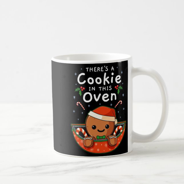 Taza De Café Christmas Pregnancy Gingerbread Man Baby Cookie In (Derecha)