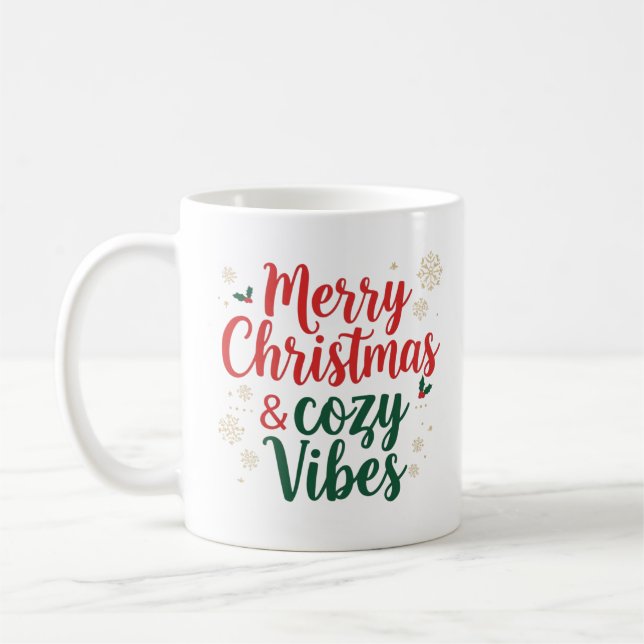 Taza De Café Christmas Quote Mug , Holiday Gift Mug (Izquierda)