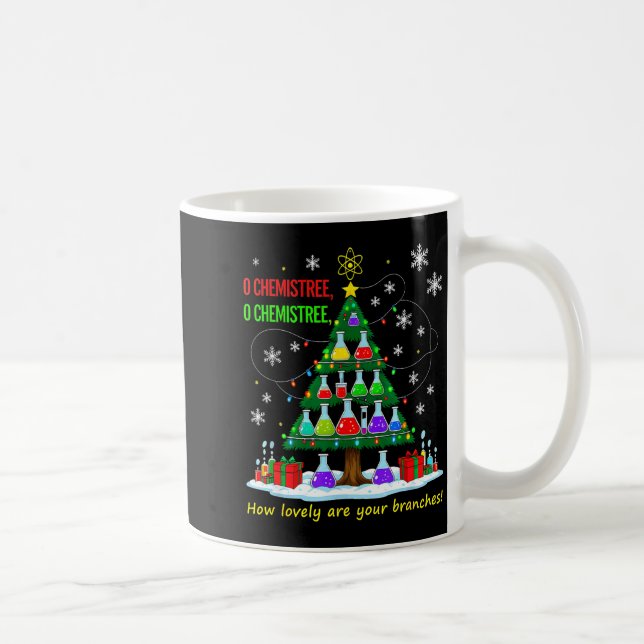 Taza De Café Christmas Science Teacher 67 Meme Santa Oh Chemist (Derecha)