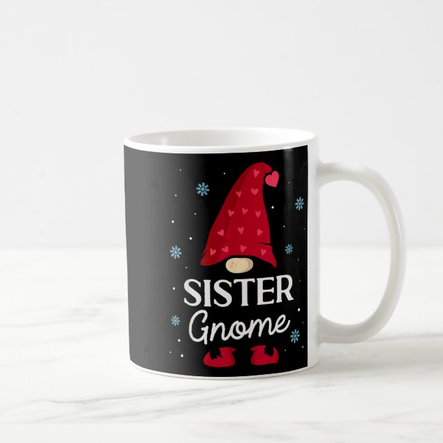 Taza De Café Christmas Sister Gnome Dwarf Garden Gnome Family  (Derecha)